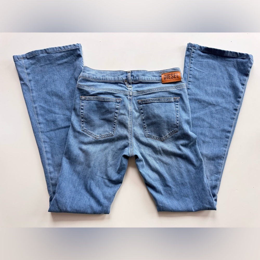 DIESEL D-EBBEY BLUE BOOTCUT LOW WAIST JEANS WOMENS SIZE 25